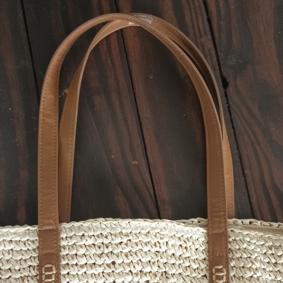 Style And Co Woven American Flag Tote Bag Purse Beach USA - Picture 4 of 9